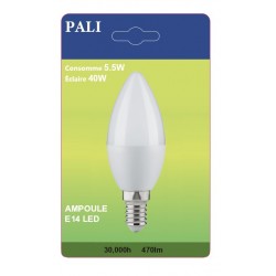 AMPOULE LED PALI E14 5,5W/40W X1