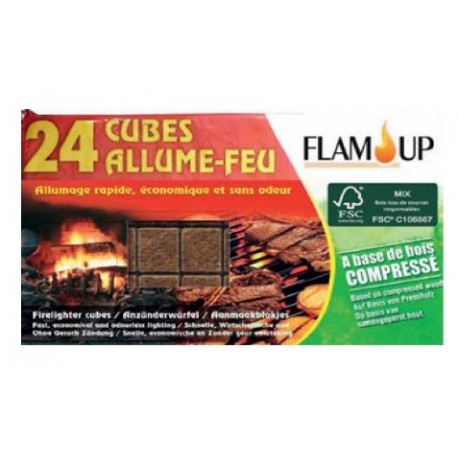 FLAM'UP ALLUME FEU 24 CUBES 