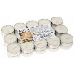 BOUGIE CHAUFFE PLAT BLANC 30 PCS