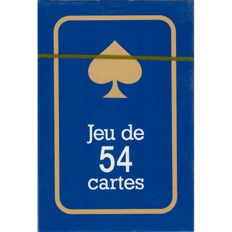 CARTE DE JEU DE 54 CARTE BLEU