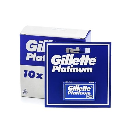 GILLETTE PLATINUM LAME RASOIR 5PCS