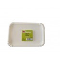 ASSIETTES CARTON RECTANGLE 13X20CM 20 PCS