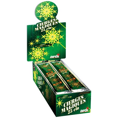 CIERGES MAGIQUE 25 CM X10PCS