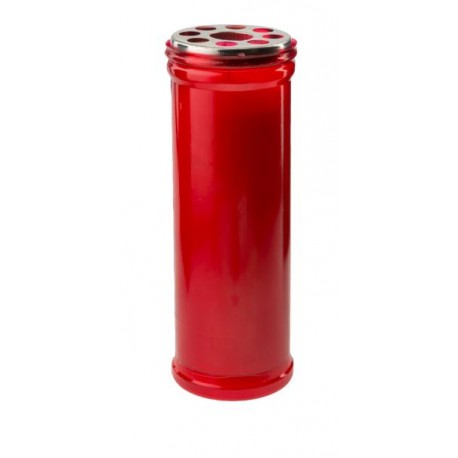 BOUGIE VELONES ROUGE H 12cm x5cm Ø