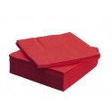 SERVIETTE ROUGE 38X38CM 40 FEUILLES