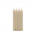BOUGIE CHANDELLE CREME X4