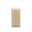 BOUGIE CHANDELLE CREME X4