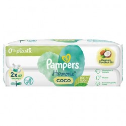 LINGETTES BEBE PAMPERS 2X42PCS COCO