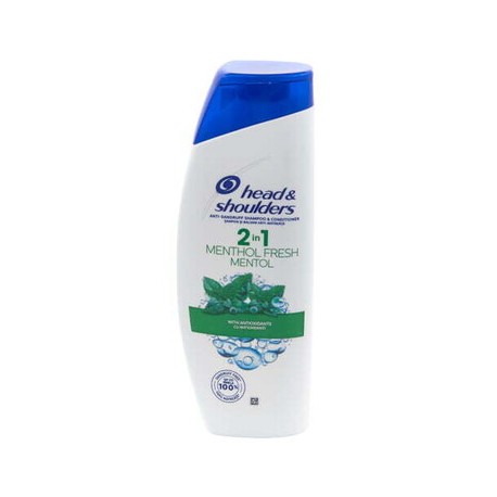 SHAMPOOING HEAD &SHOULDERS 2 EN 1 MENTHOL 360ML