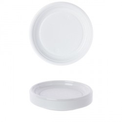 ASSIETTE RONDE 23CM 25PC CANNE A SUCRE BLANC