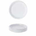 ASSIETTE RONDE 23CM 25PC CANNE A SUCRE BLANC