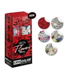 ROULEAU PAPIER CADEAU MOTIF FLEUR 0.7X2M CRISCOLOR