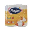 PAPIER TOILETTE X4 ROULEAUX PERFEX PEACH