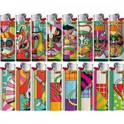 BRIQUET BIC J26 MASQUE DESIGNS
