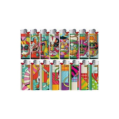 BRIQUET BIC J26 MASQUE DESIGNS