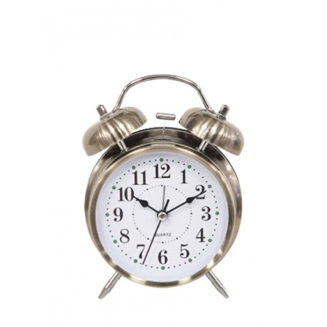 REVEIL CLOCHE PILE PM 2 COULEUR Ø 8cm