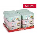 BOITE ALIMENTAIRE RECTANGULAIRE 600ML