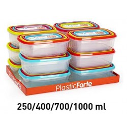 BOITE ALIMENTAIRE RECTANGULAIRE LOT DE 4
