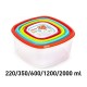 BOITE ALIMENTAIRE CARRÉ LOT DE 5