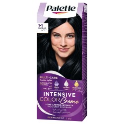 COLORATION CHEVEUX BLEU NOIR 1-1 (SCHWARZKOPF PALETTE)