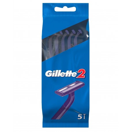 GILLETTE RASOIR BLUE 2 LAMES 5PCS