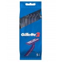 GILLETTE RASOIR BLUE 2 LAMES 5PCS