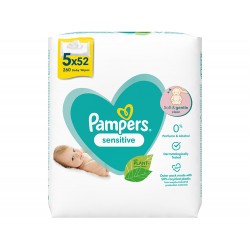 PAMPERS LINGETTE BEBE 5x52PCS SENSITIVE