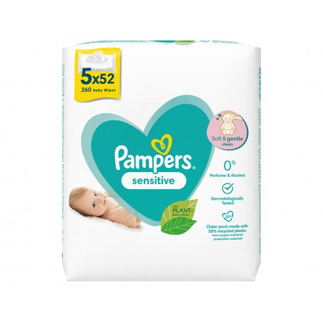 PAMPERS LINGETTE BEBE 5x52PCS SENSITIVE