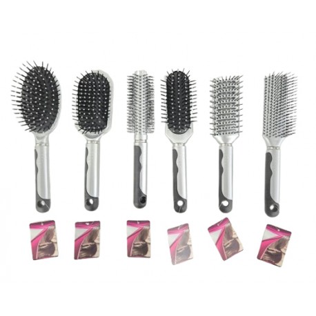 BROSSE CHEVEUX GRIS