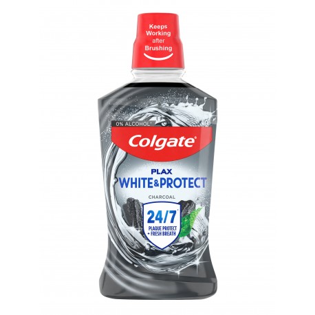 COLGATE BAIN DE BOUCHE WHITE + CHAROAL 500ML