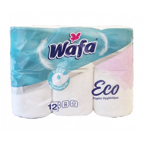 WAFA PAPIER TOILETTE DOUX ECO 12RLX