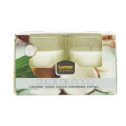 BOUGIE EN VERRE x2 PARFUM FRUIT ROUGE