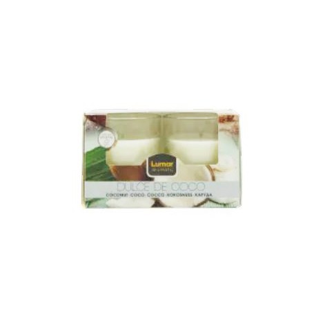 BOUGIE EN VERRE x2 PARFUM FRUIT ROUGE
