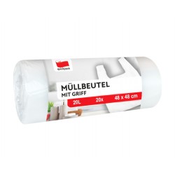 QUICKPACK SAC POUBELLE BLANC 20Lx20 48x48+15CM