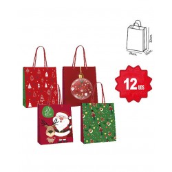 SAC CADEAUX NOEL 26+10X32CM CRISCOLOR