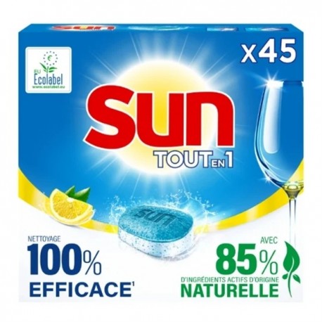 SUN 45TABS TOUT EN 1 CITRON