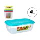 BOITE ALIMENTAIRE RECTANGLE 4L