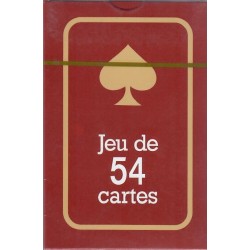 CARTE DE JEU DE 54 CARTE ROUGE