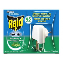 RAID ANTI-MOUSTIQUE DIFFUSEUR ELECTRIQUE 45NUITS EUCALYPTUS