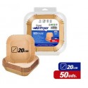 CRISCOLOR PAPIER CARREE POUR AIRFRYER 20ØCM 50PCS