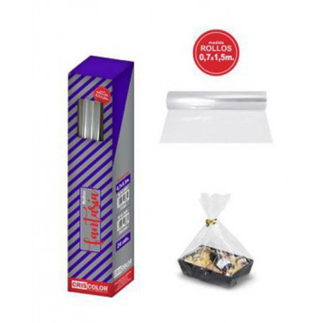 PAPIER CADEAU TRANSPARENT 150x70CM