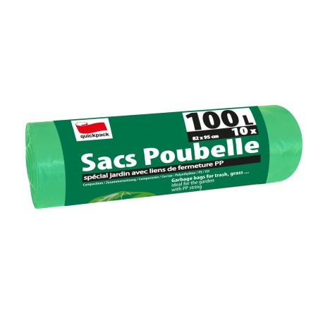SAC POUBELLE JARDIN X10PCS 100L