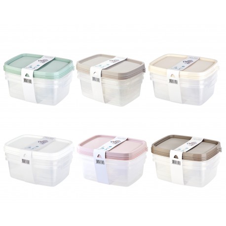 BOITE RECTANGULAIRE SET DE 3 (1,2L)