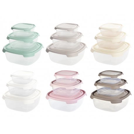 BOITE CARREE UNICO SET DE 3 (0,4/1/2L)