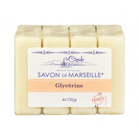 LA CIGALE SAVON DE MARSEILLE GLYCERINE 4X100GR