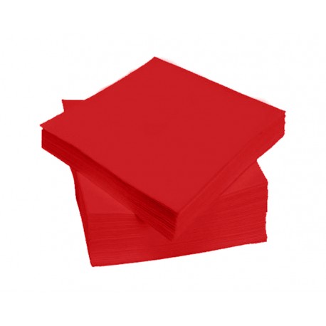 SERVIETTE 38X38 ROUGE