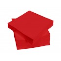SERVIETTE 38X38 ROUGE