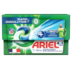 ARIEL LESSIVE 4EN1 ACTIVE ODOR DEFENSE 19PODS 