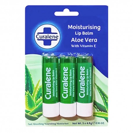 CURALENE BAUME POUR LEVRES 3x4.80G ALEO VERA