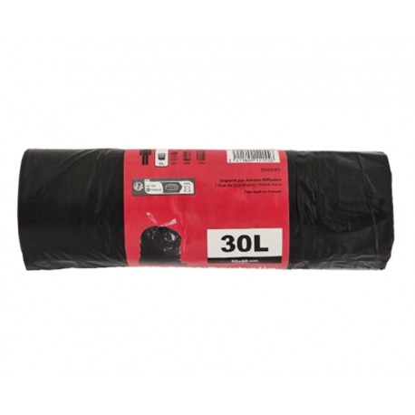 SAC POUBELLE 20x30L 50X60CM AVEC LIEN